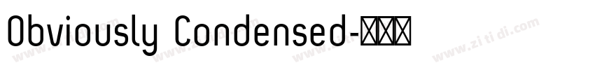Obviously Condensed字体转换